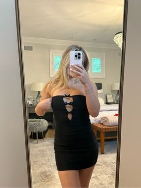 Motel mini dress with bow details in size XS